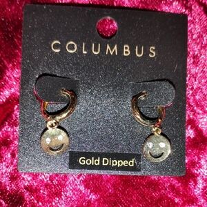 Gold Dipped Smiley Earrings
